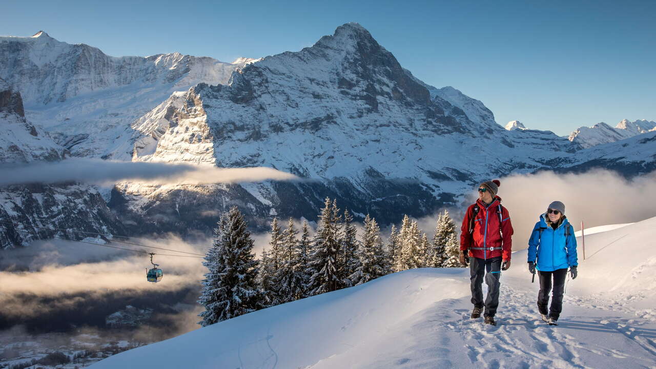 Winterwanderung in der Jungfrauregion